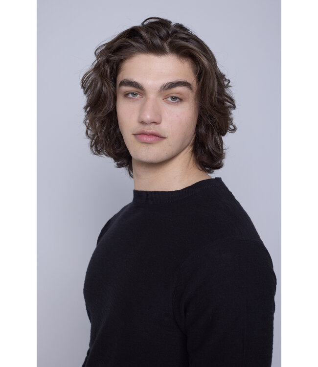 Hedge MENS KNIT PULLOVER-BLACK