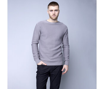 Hedge MENS KNIT PULLOVER-GREY MEL