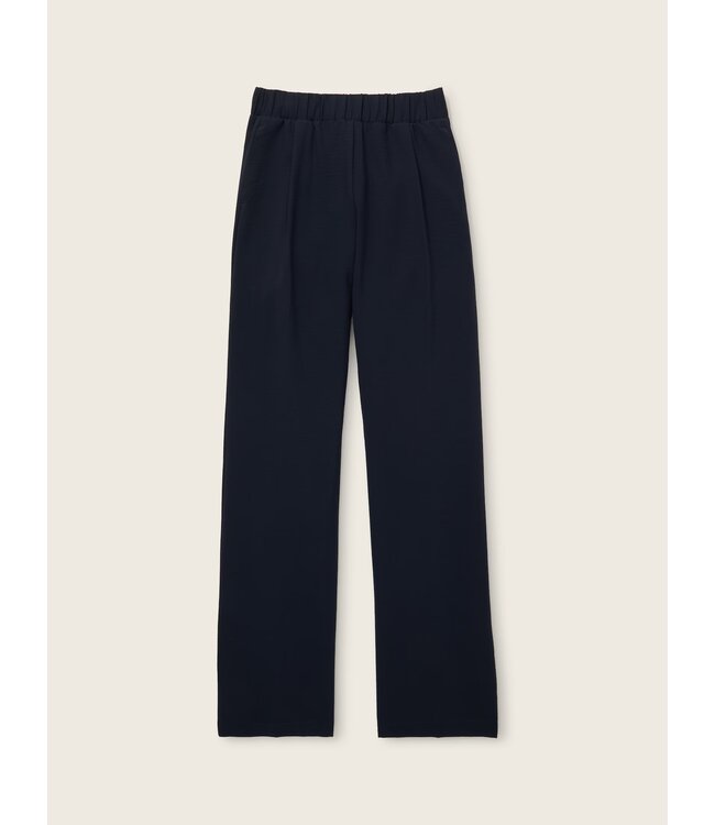 TOM TAILOR Straight leg trousers Navy
