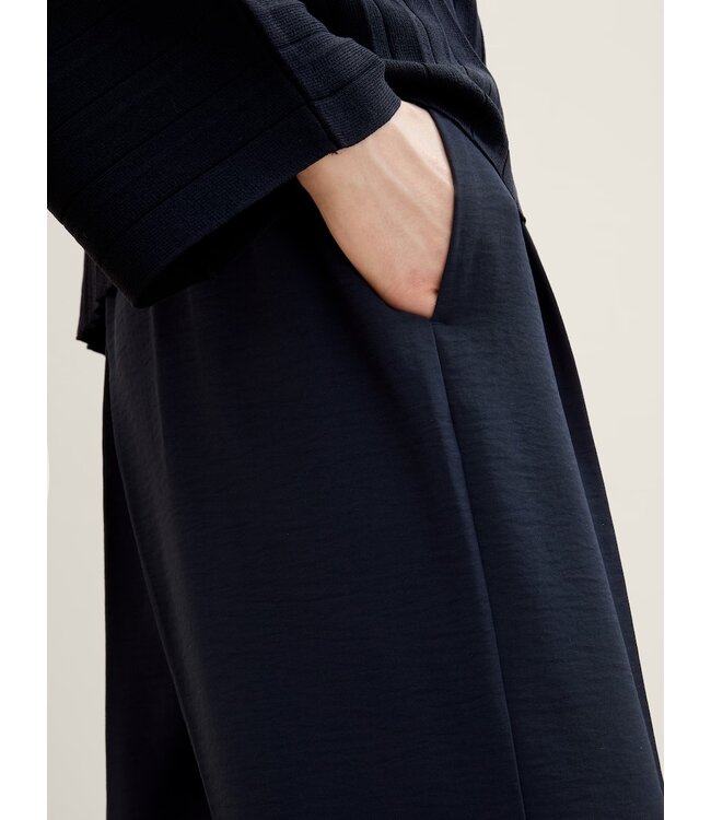 TOM TAILOR Straight leg trousers Navy