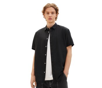 TOM TAILOR  Relaxed Button Up Short Sleeve Shirt