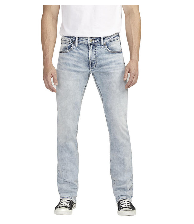 Silver Jeans Allan Slim Fit Straight Leg Light Indigo