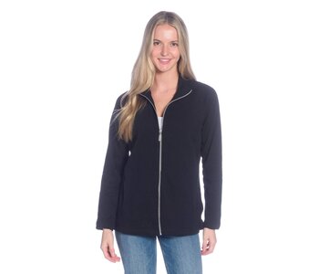 DKR  Apparel Long Sleeve Full Zip Jacket with Stand Collar and Pockets
