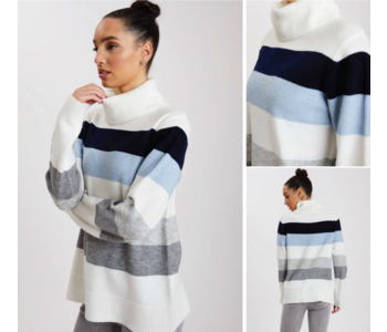 POINT ZERO  Long Sleeve Knit Sweater
