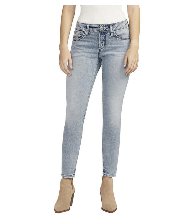 Silver Jeans Elyse Mid Rise Skinny Jeans