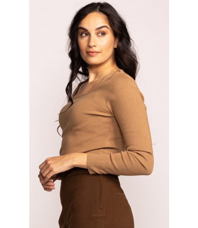 PINK MARTINI The Elanor Sweater Taupe