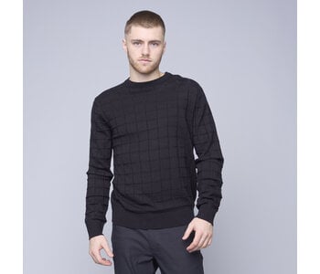 HEDGE MENS KNIT SWEATER BLACK