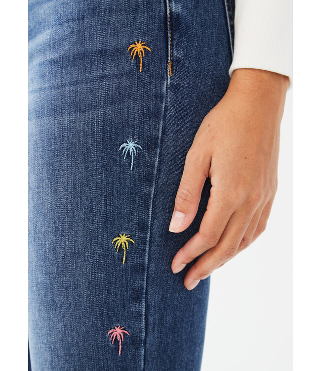 FDJ OLIVIA PENCIL ANKLE with Palm Tree Detail