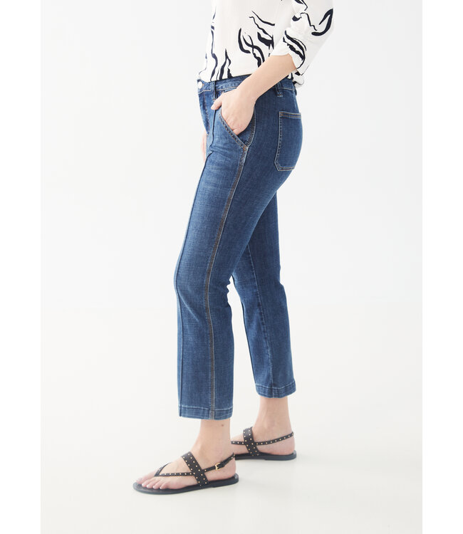 FDJ Olivia Bootcut Wide Leg Crop Denim