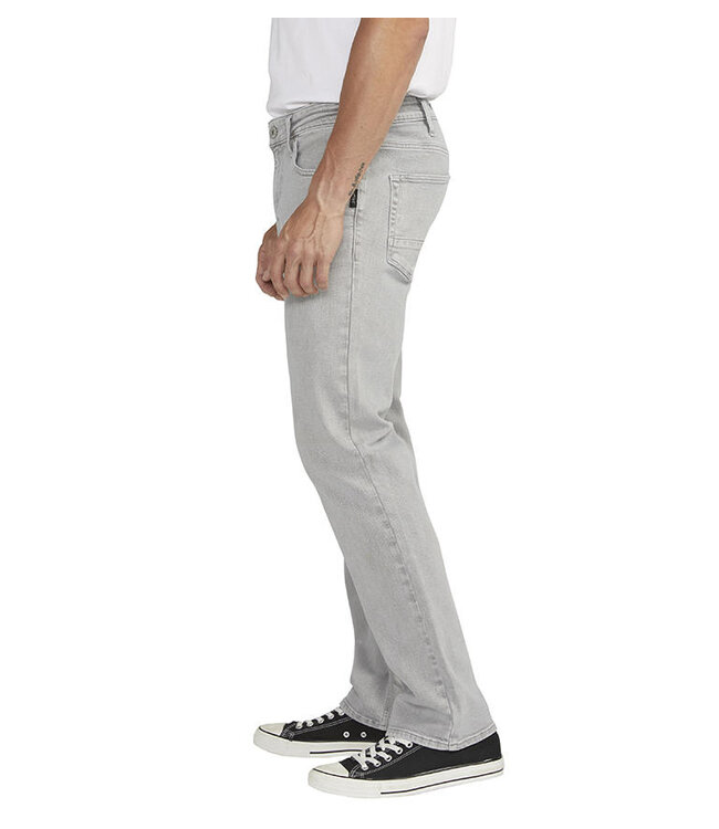 Silver Jeans Allan  Straight Leg Stone Grey