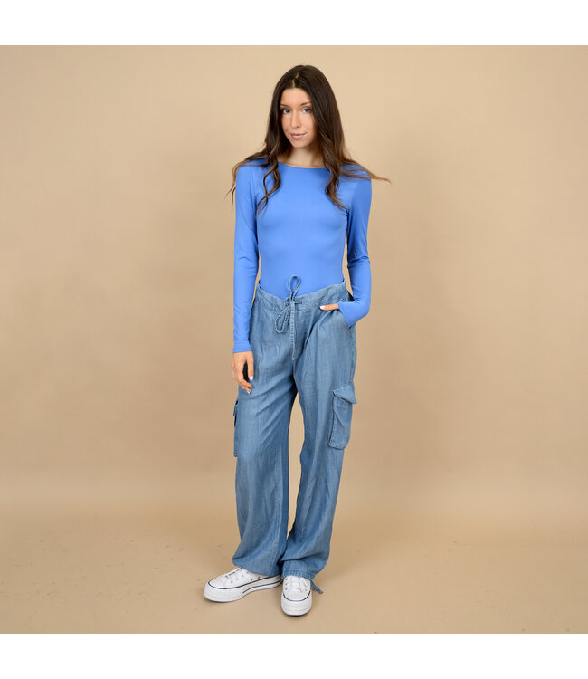 RD Style Brida Long sleeve Boat Neck Bodysuit