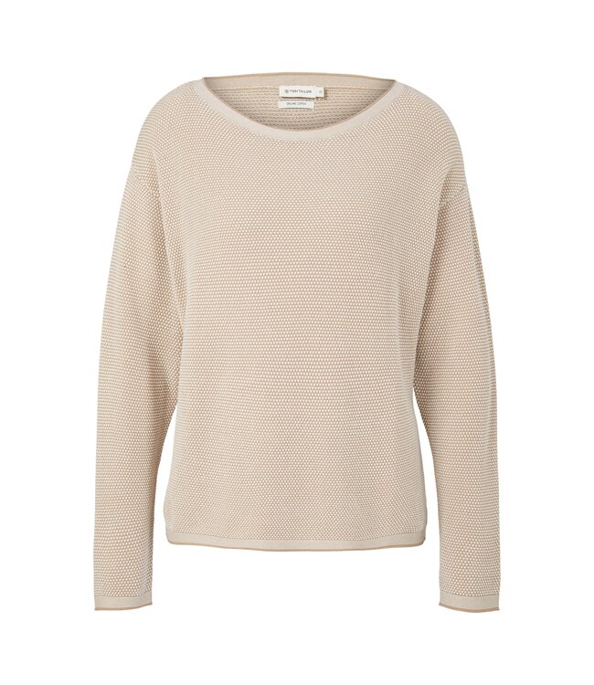 TOM TAILOR  Knitted Sweater with texture