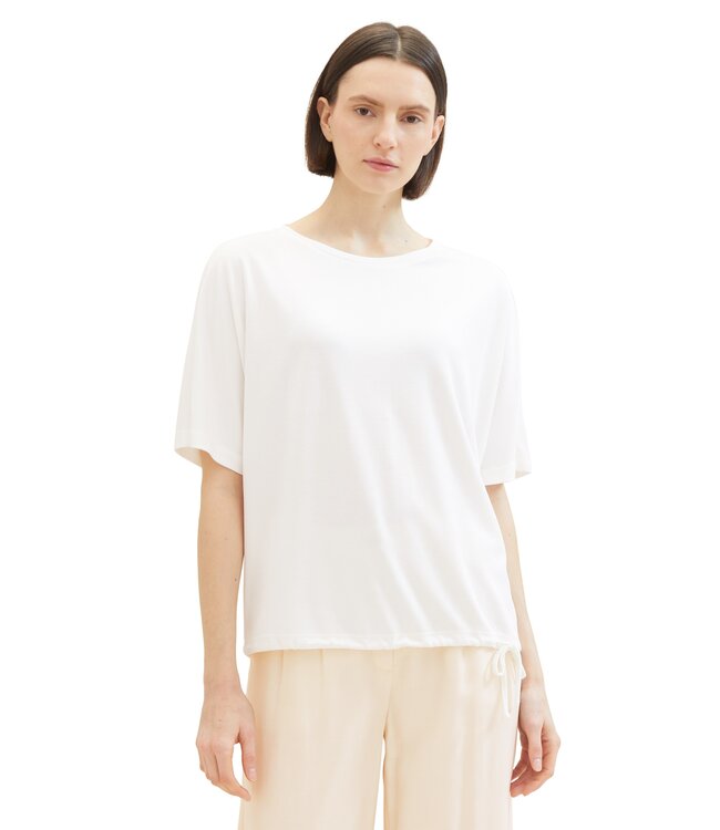 TOM TAILORCrew Neck T Shirt with side Tie detail