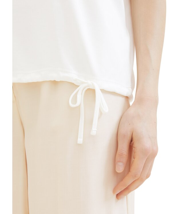 TOM TAILORCrew Neck T Shirt with side Tie detail