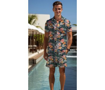 Point Zero Quick Dry Printed Swim shorts 6 1/2 inseam Matching Cabana Shirts available  sold separately