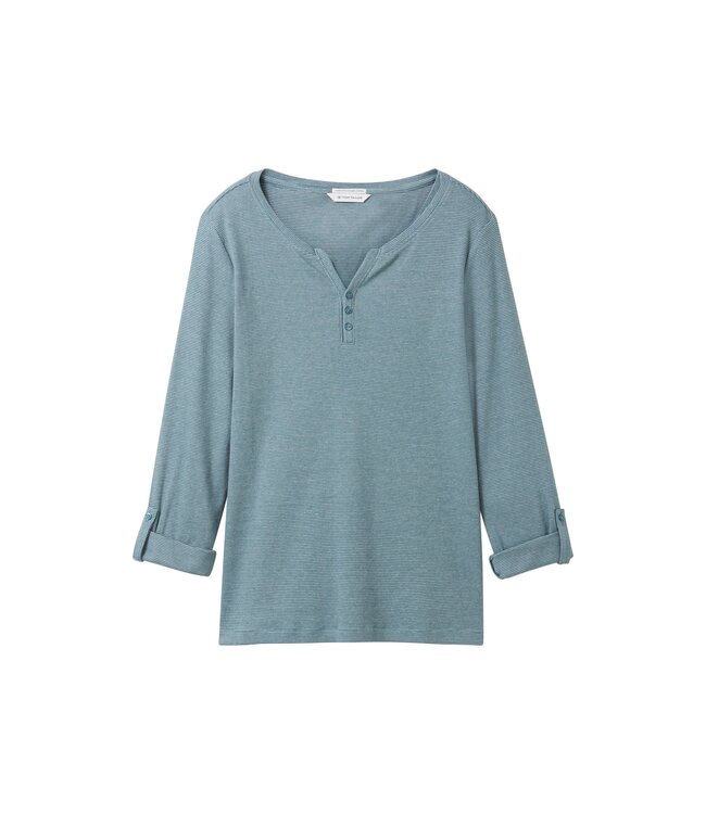 TOM TAILOR  Long-sleeved shirt with organic cotton