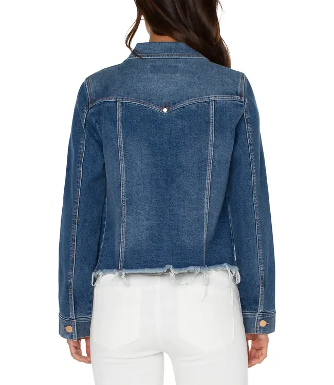 Liverpool Jeans  CLASSIC JEAN JACKET W FRWY HEM
