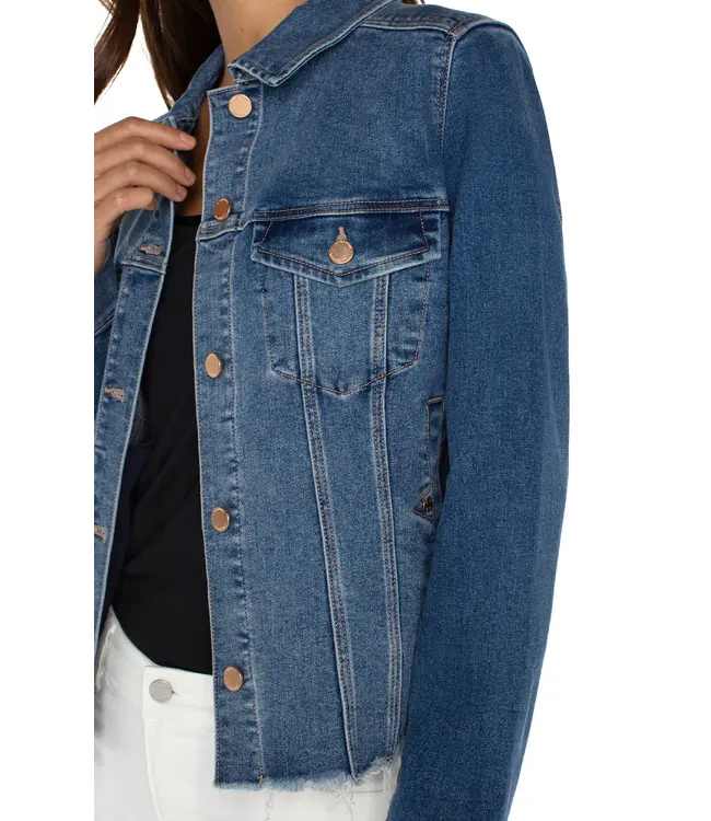 Liverpool Jeans  CLASSIC JEAN JACKET W FRWY HEM