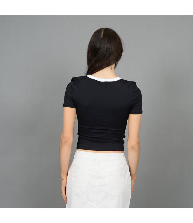 RD Style Second Skin ROXI Short Sleeve  Round Neck Top