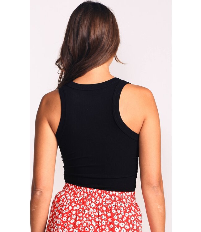 PINK MARTINI Ribbed Danika  Tank Top