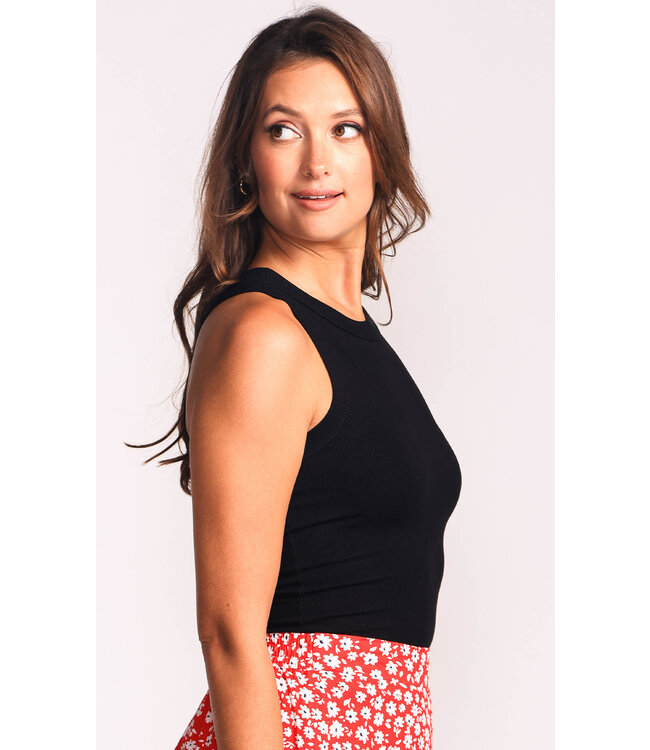 PINK MARTINI Ribbed Danika  Tank Top