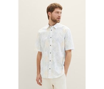 TOM TAILOR Short Sleeved Shirt with a palm print