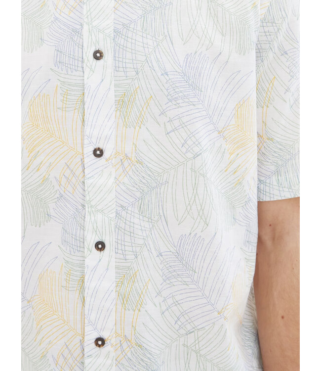 TOM TAILOR Short Sleeved Shirt with a palm print