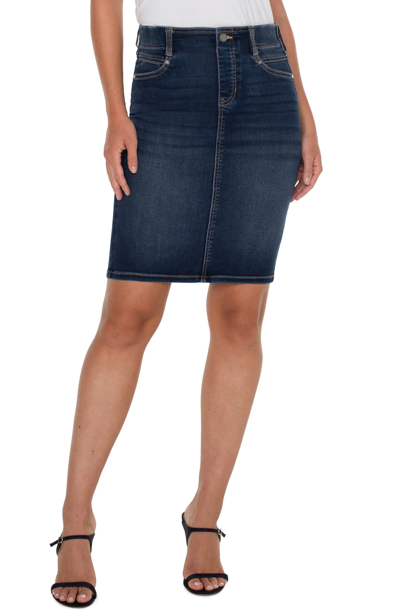 LM6369SFS THE GIA GLIDER PENCIL SKIRT - JEANS UNLIMITED - Parry