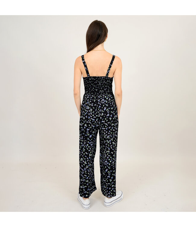 RD Style JOLIETTE PRINTED CREPE TANK JUMPSUIT