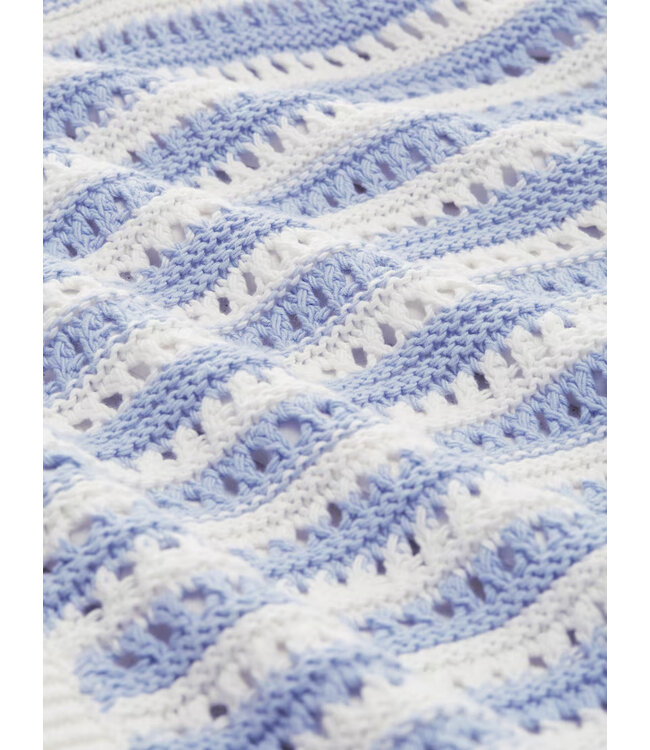 TOM TAILOR Blue and White Striped Cardigan