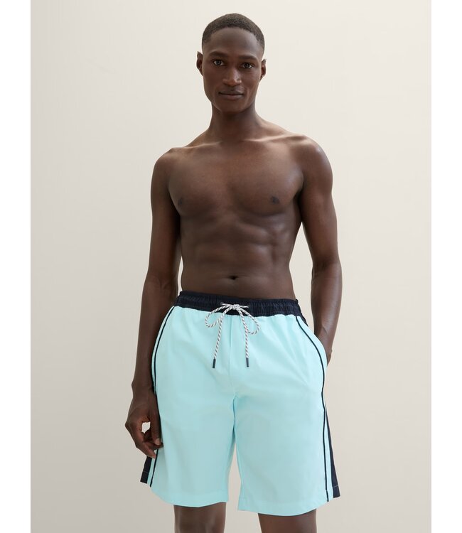TOM TAILOR Colour Block Swim Trunks