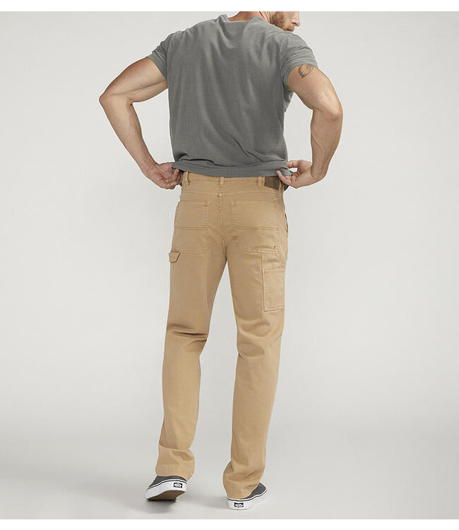 SILVER JEANS PAINTER PANTS TAN