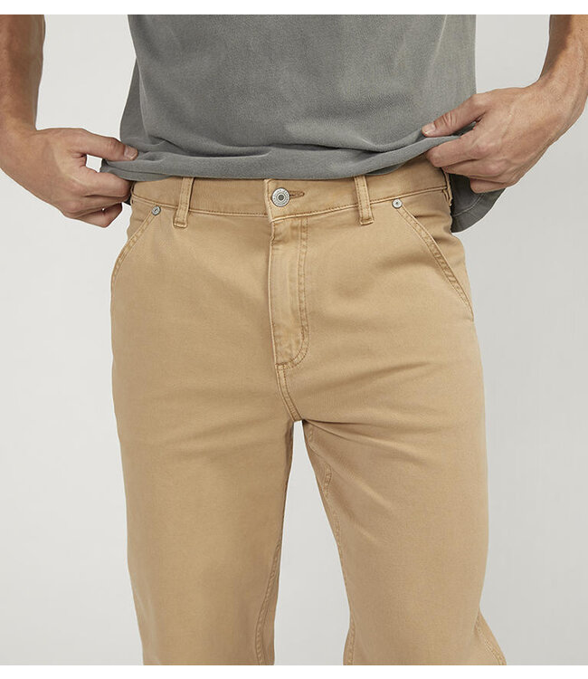 SILVER JEANS PAINTER PANTS TAN
