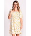 Pink Martini PINK MARTINI Yellow Floral Penny Dress