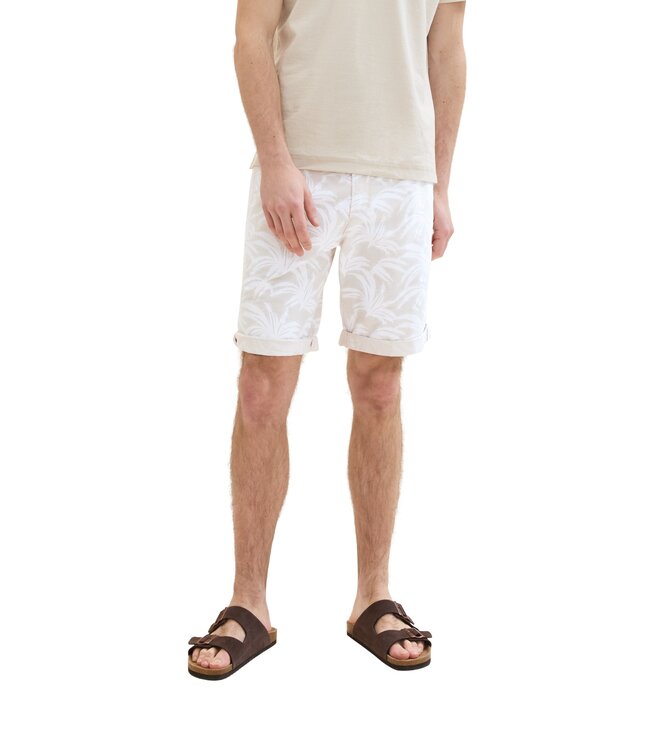 TOM TAILOR  Regular chino shorts with an all-over print