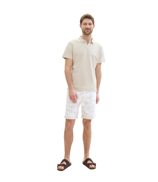 TOM TAILOR  Regular chino shorts with an all-over print