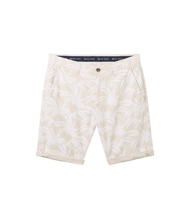 TOM TAILOR  Regular chino shorts with an all-over print