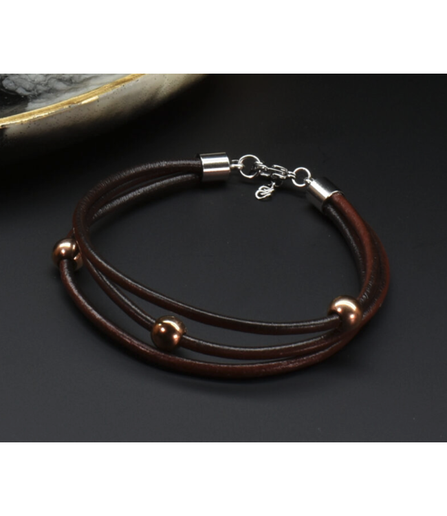 Leather Multi Strand Bracelet