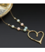 JJ Designs Canada Inc Heart with Amazonite & Aventurine Necklace