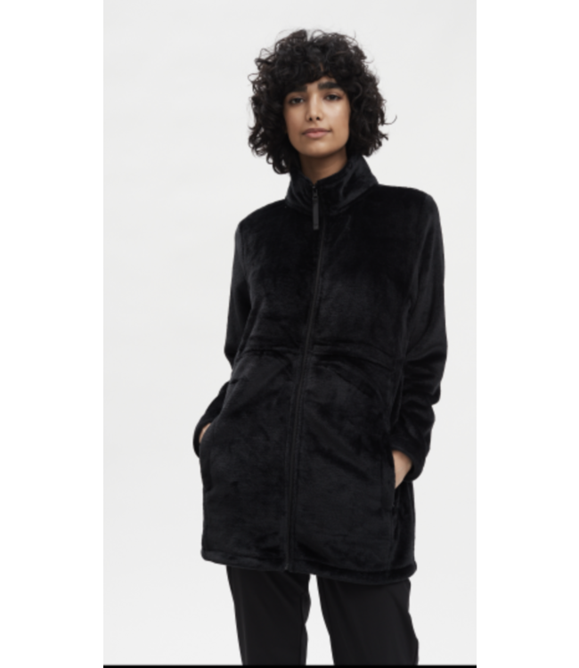 FDJ Full Zip Plush Parka Style Jacket Black