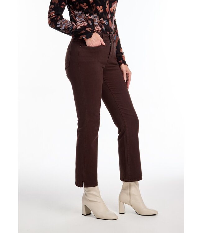 FDJ Olivia Boot Cut Ankle in Rich Brown