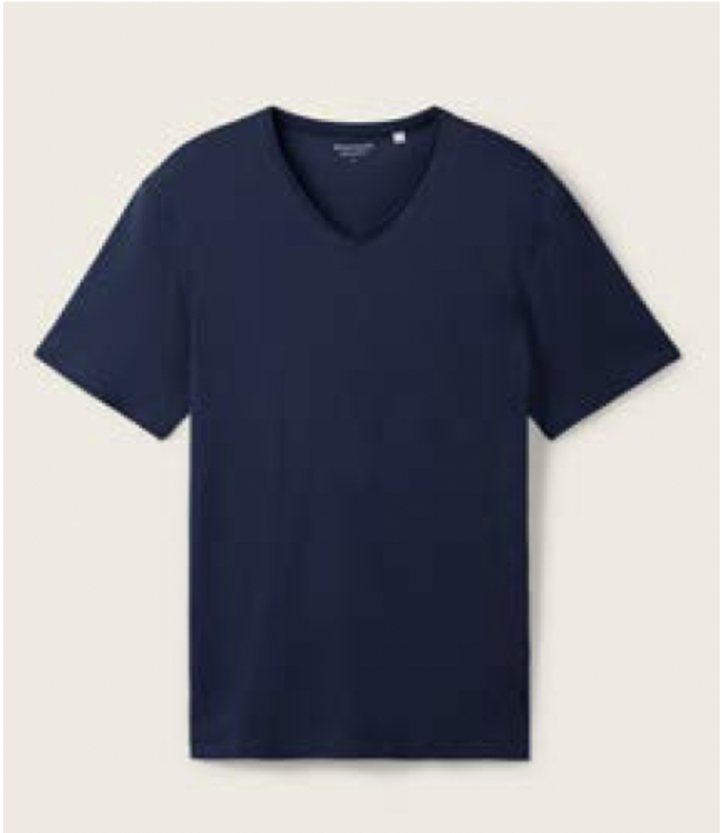 TOM TAILOR Basic t-shirt with a V-neckline