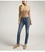 SILVER JEANS SILVER JEANS Suki Mid Rise Straight Leg Luxe Stretch Jeans