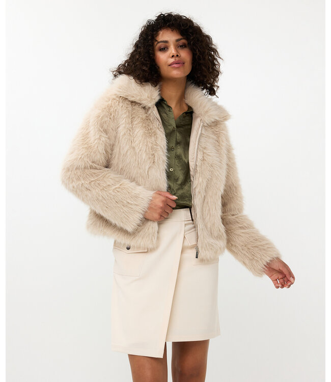 ESQUALO Faux Fur Jacket