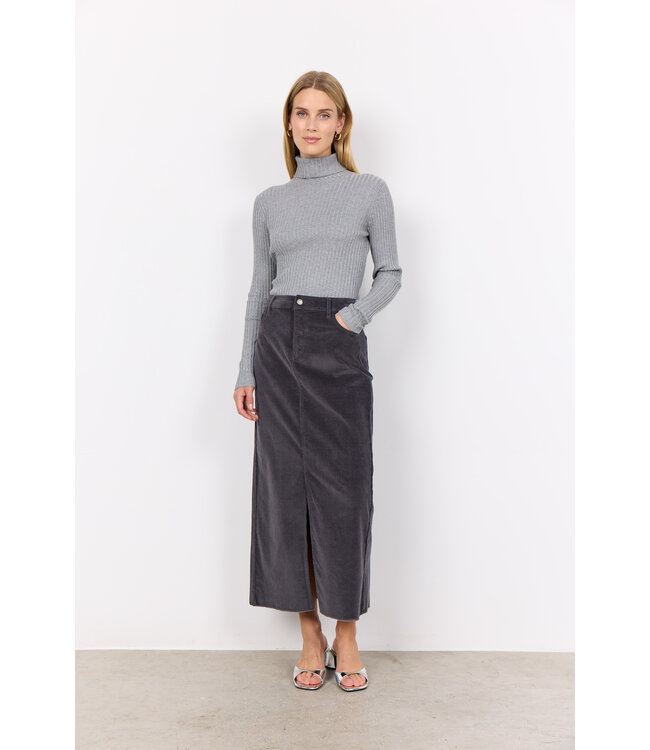 SOYACONCEPT Corduroy  Skirt Iron Grey