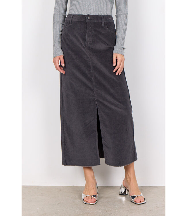 SOYACONCEPT Corduroy  Skirt Iron Grey
