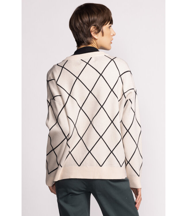 Pink Martini Marlyn Sweater Cardigan Off White