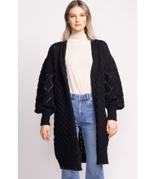 Pink Martini rie Sweater Black