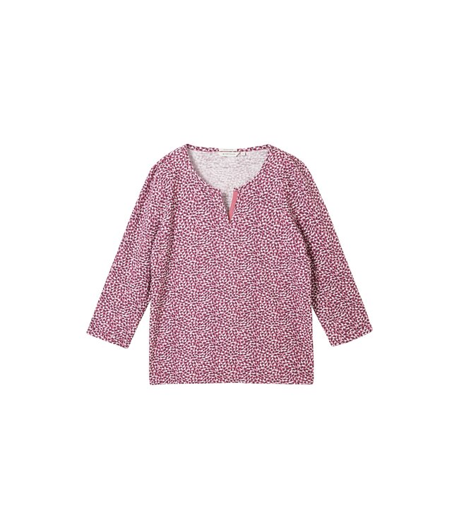 TOM TAILOR 7/8-sleeved shirt with organic cotton