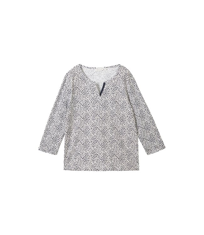 TOM TAILOR 7/8-sleeved shirt with organic cotton